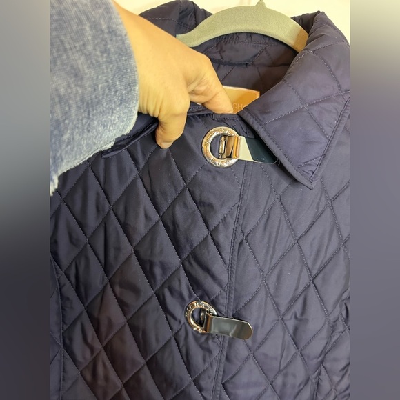 Michael Michael Kors Navy Blue Quilted Toggle Jacket - Picture 6 of 6